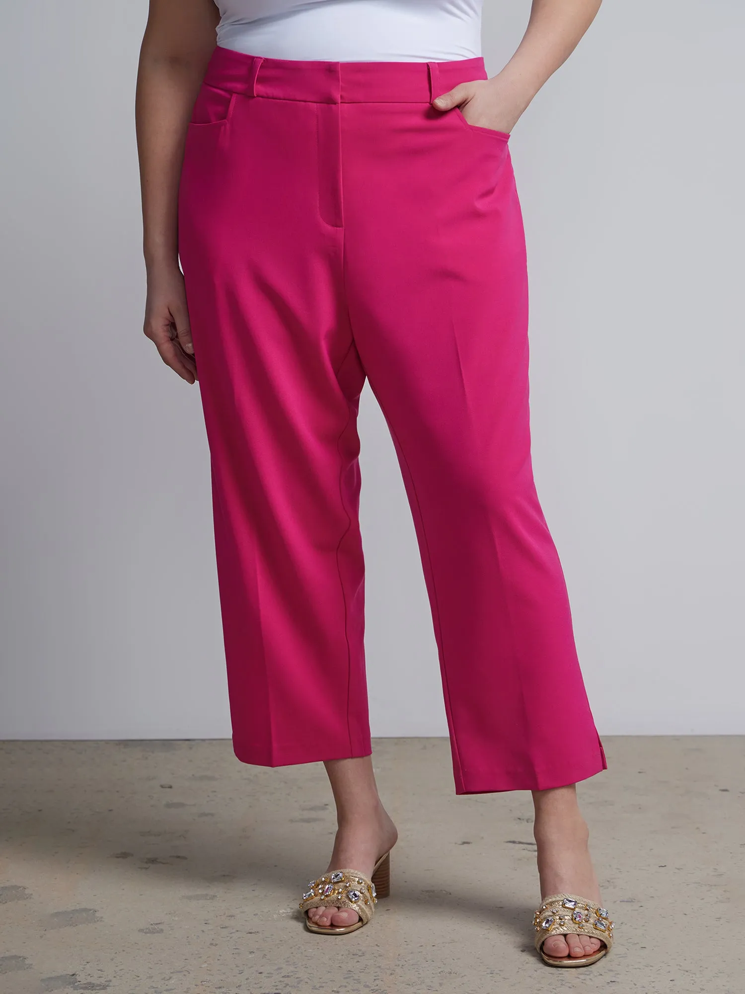 Plus Essential Stretch High Rise Capri Pant