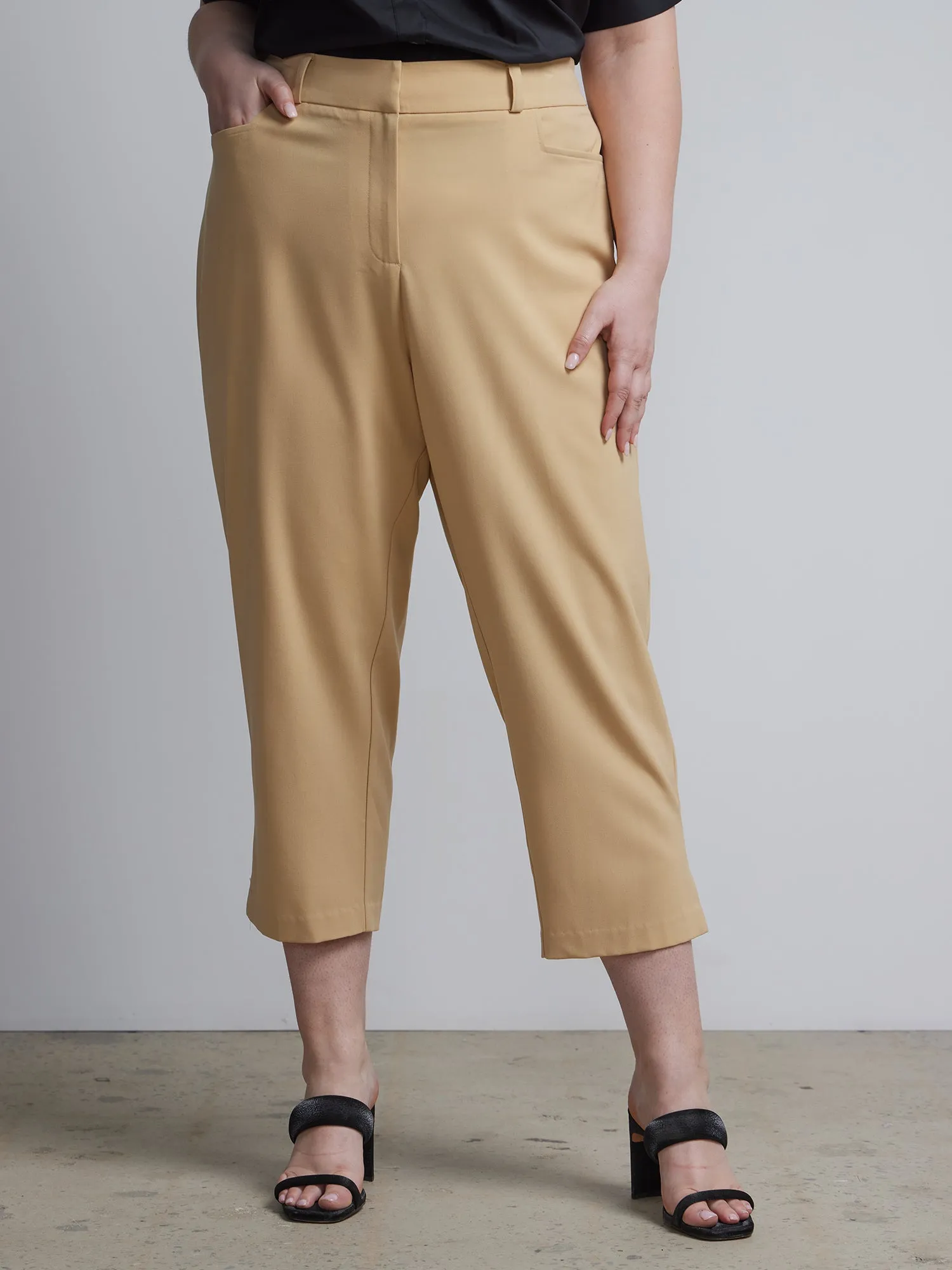 Plus Essential Stretch High Rise Capri Pant