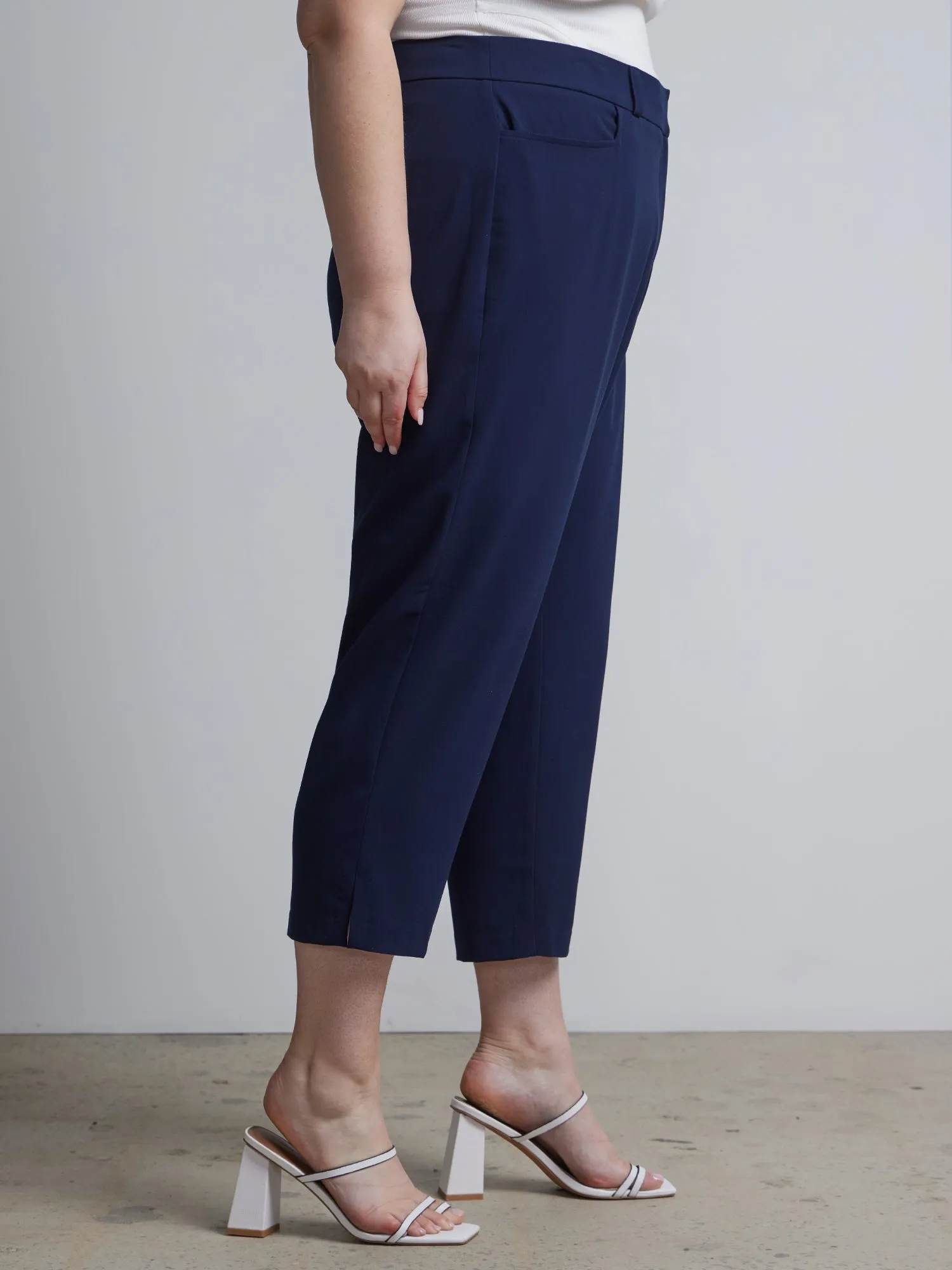 Plus Essential Stretch High Rise Capri Pant