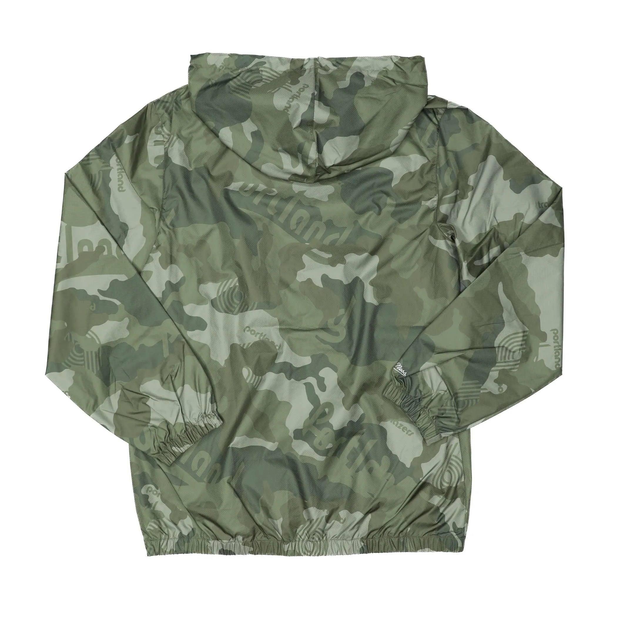 Portland Blazers Mitchell & Ness Ghost Camo Camouflage Jacket
