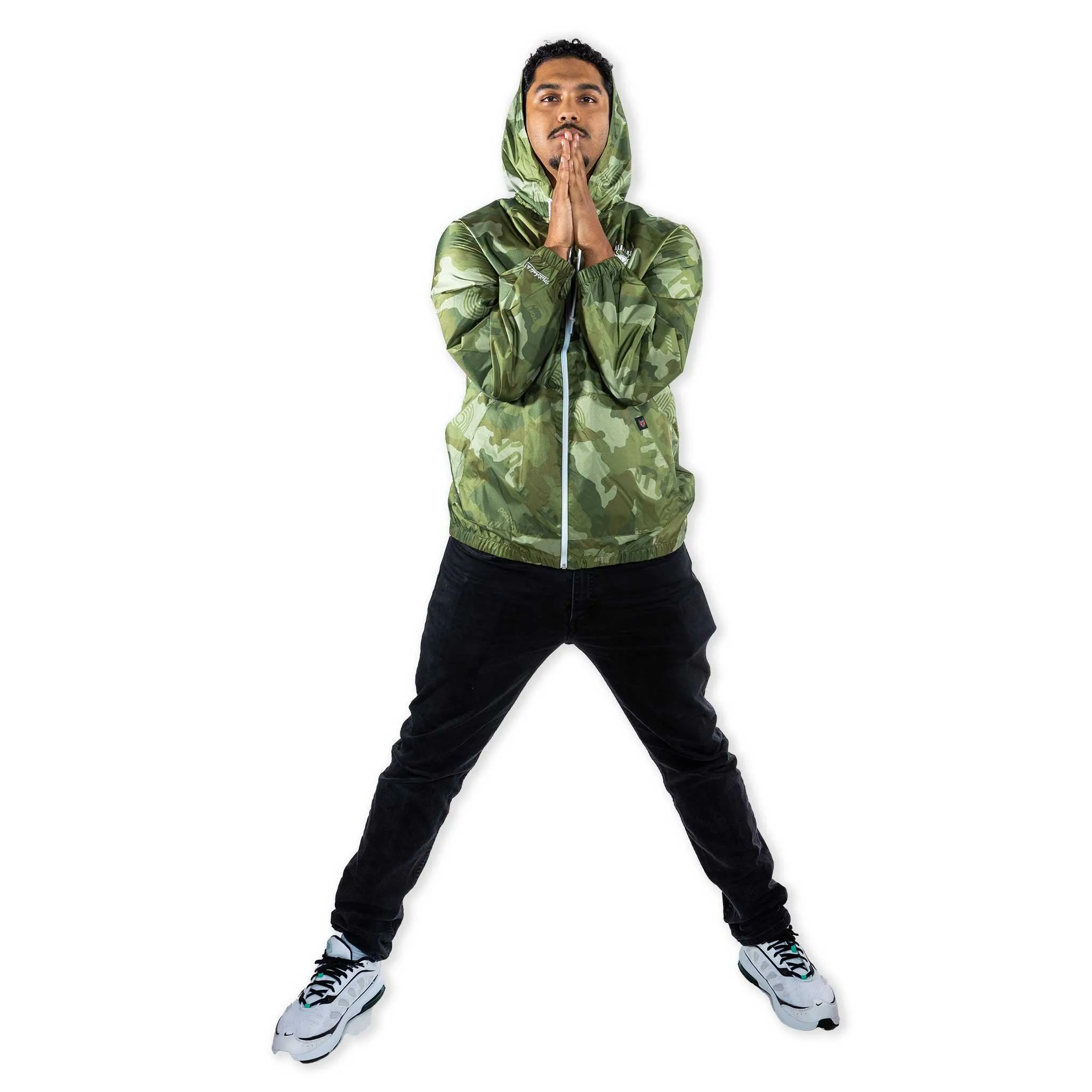 Portland Blazers Mitchell & Ness Ghost Camo Camouflage Jacket