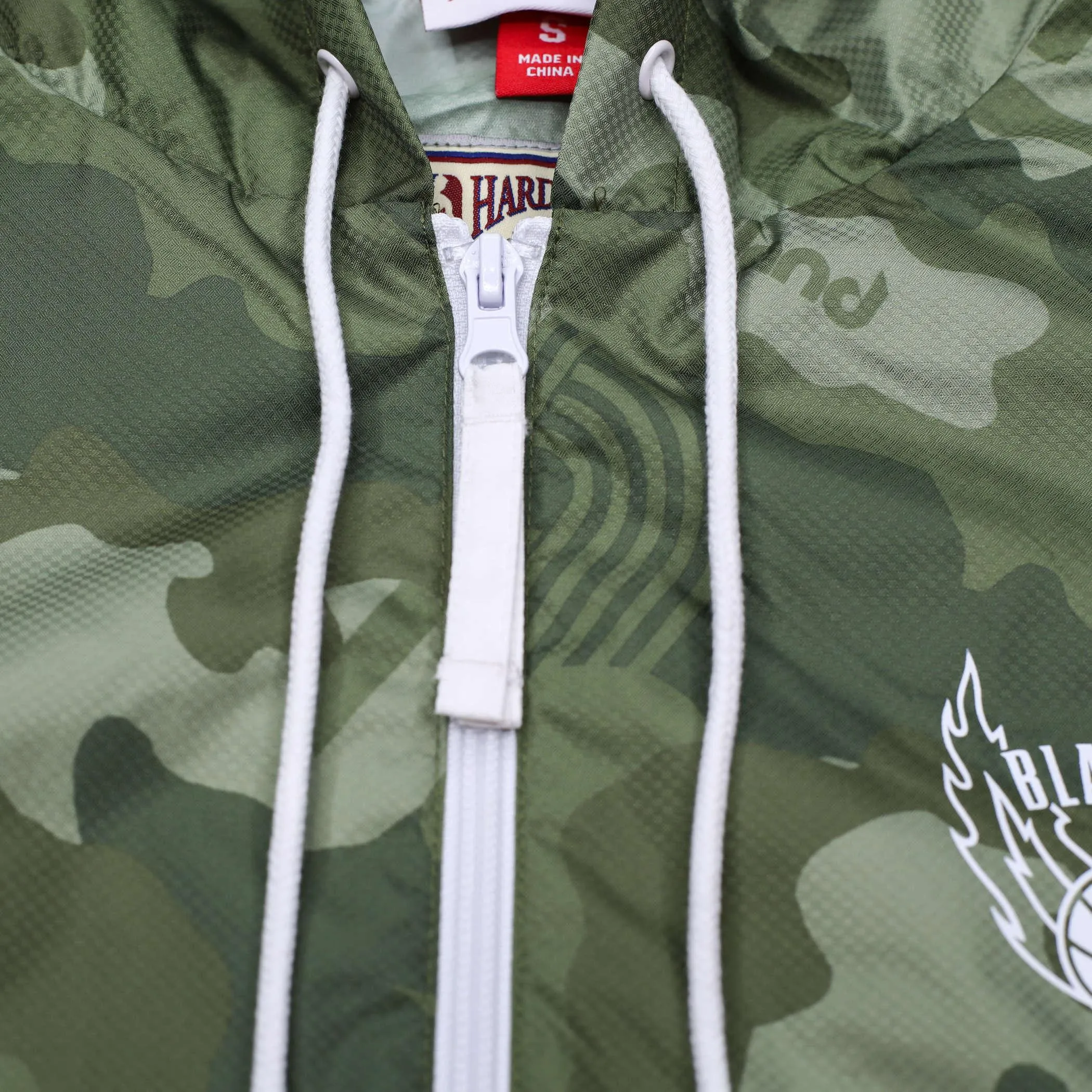 Portland Blazers Mitchell & Ness Ghost Camo Camouflage Jacket