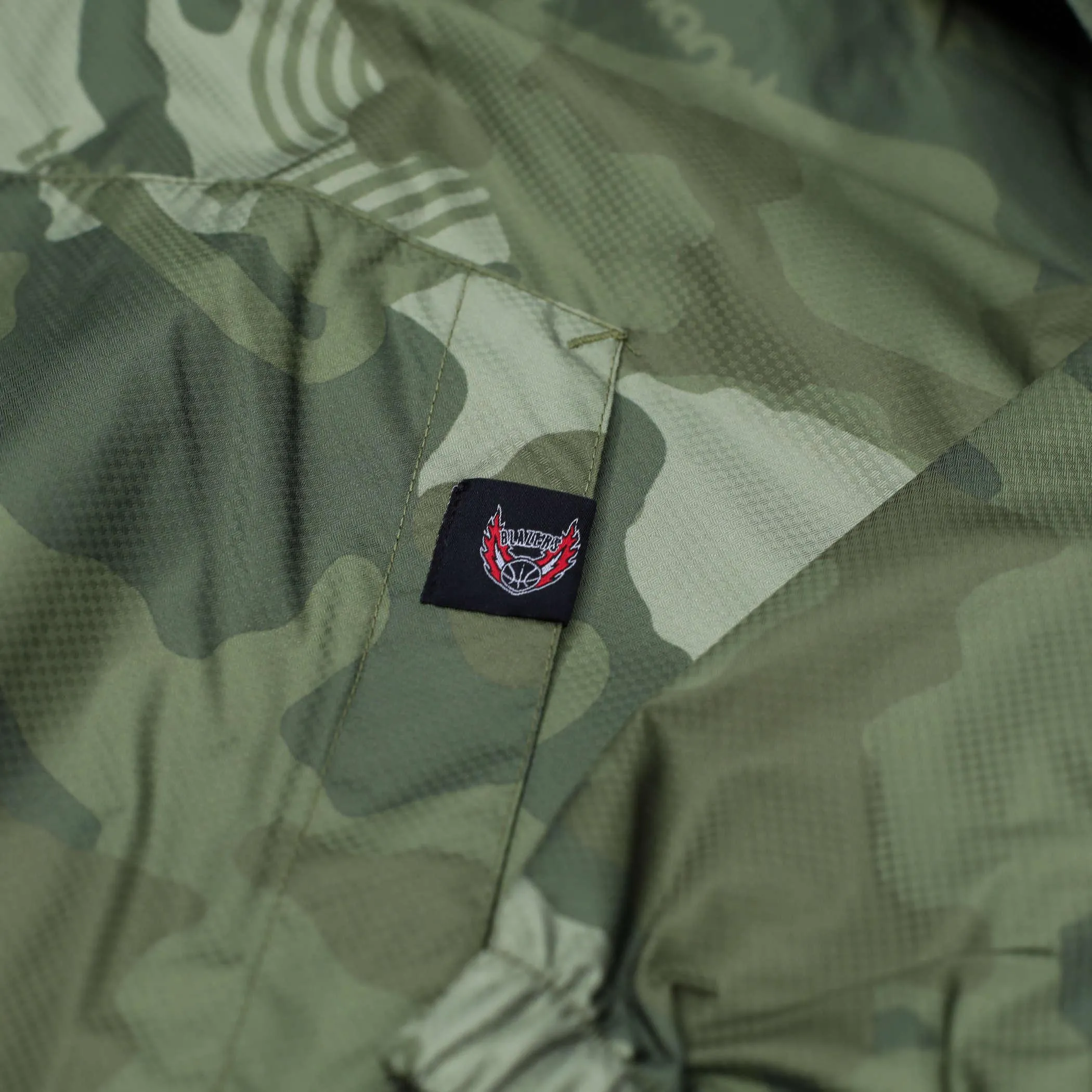 Portland Blazers Mitchell & Ness Ghost Camo Camouflage Jacket