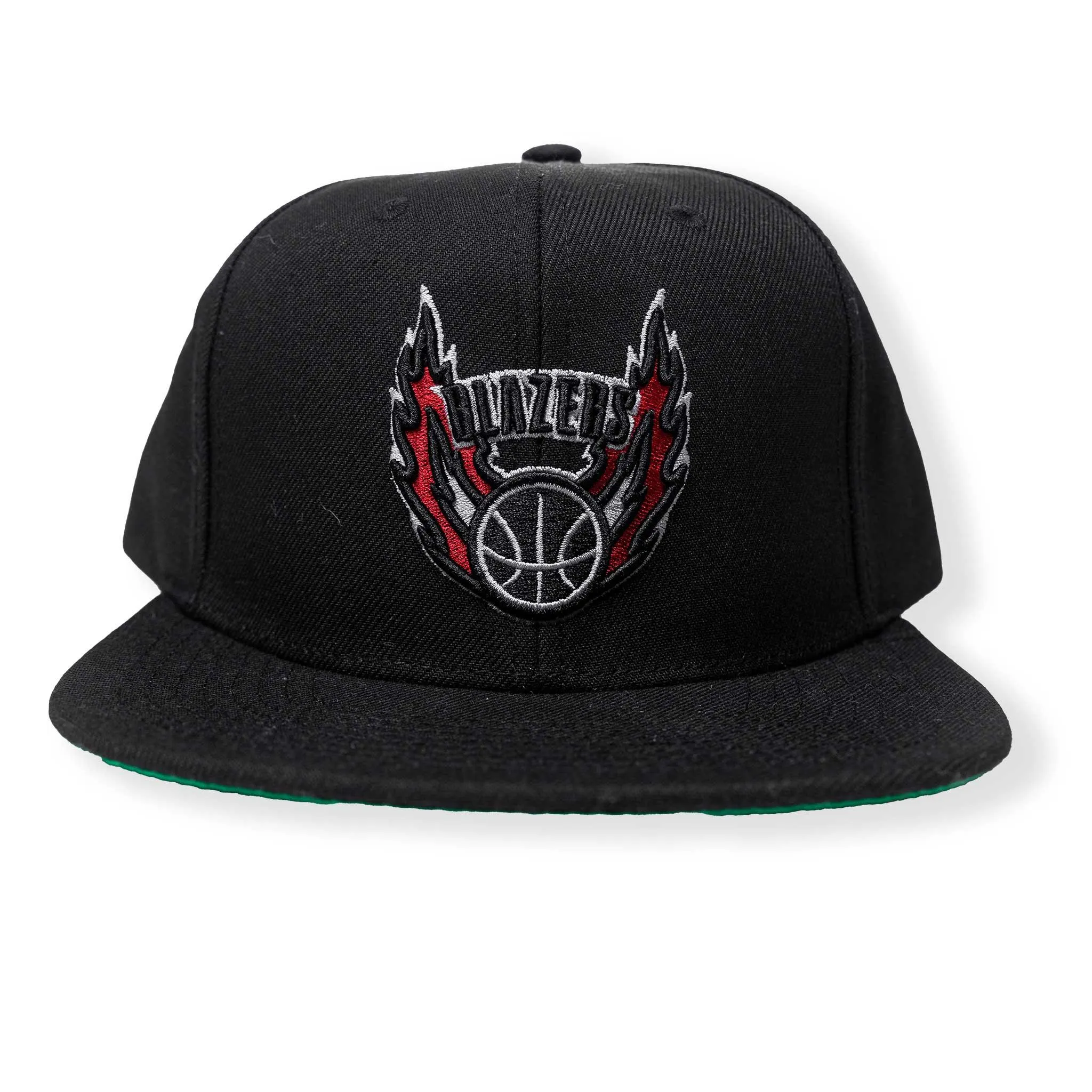 Portland Blazers Mitchell & Ness Retro Flames Black Snapback