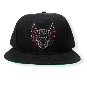 Portland Blazers Mitchell & Ness Retro Flames Black Snapback