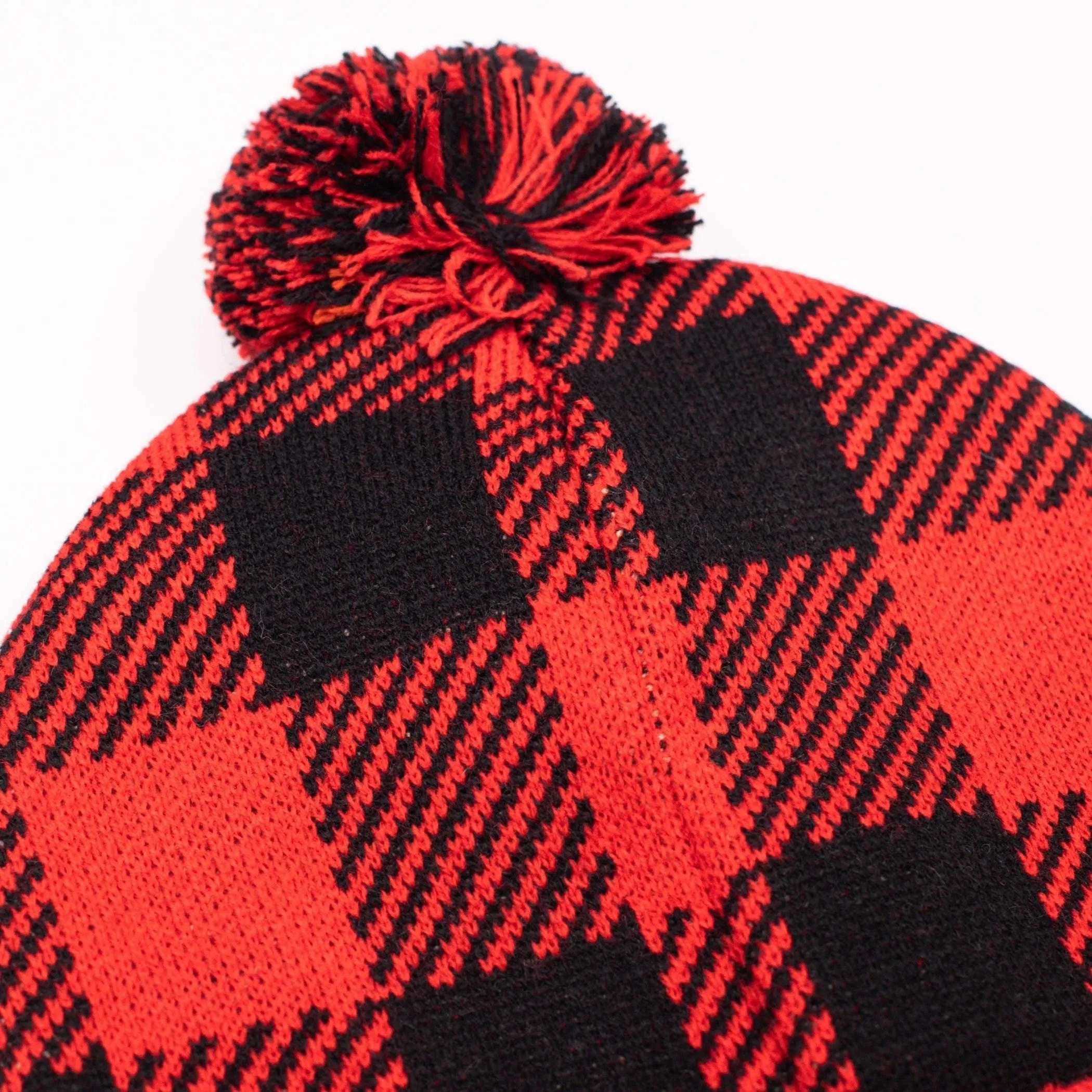 Portland Trail Blazers Retro Plaid Light Up Knit Beanie