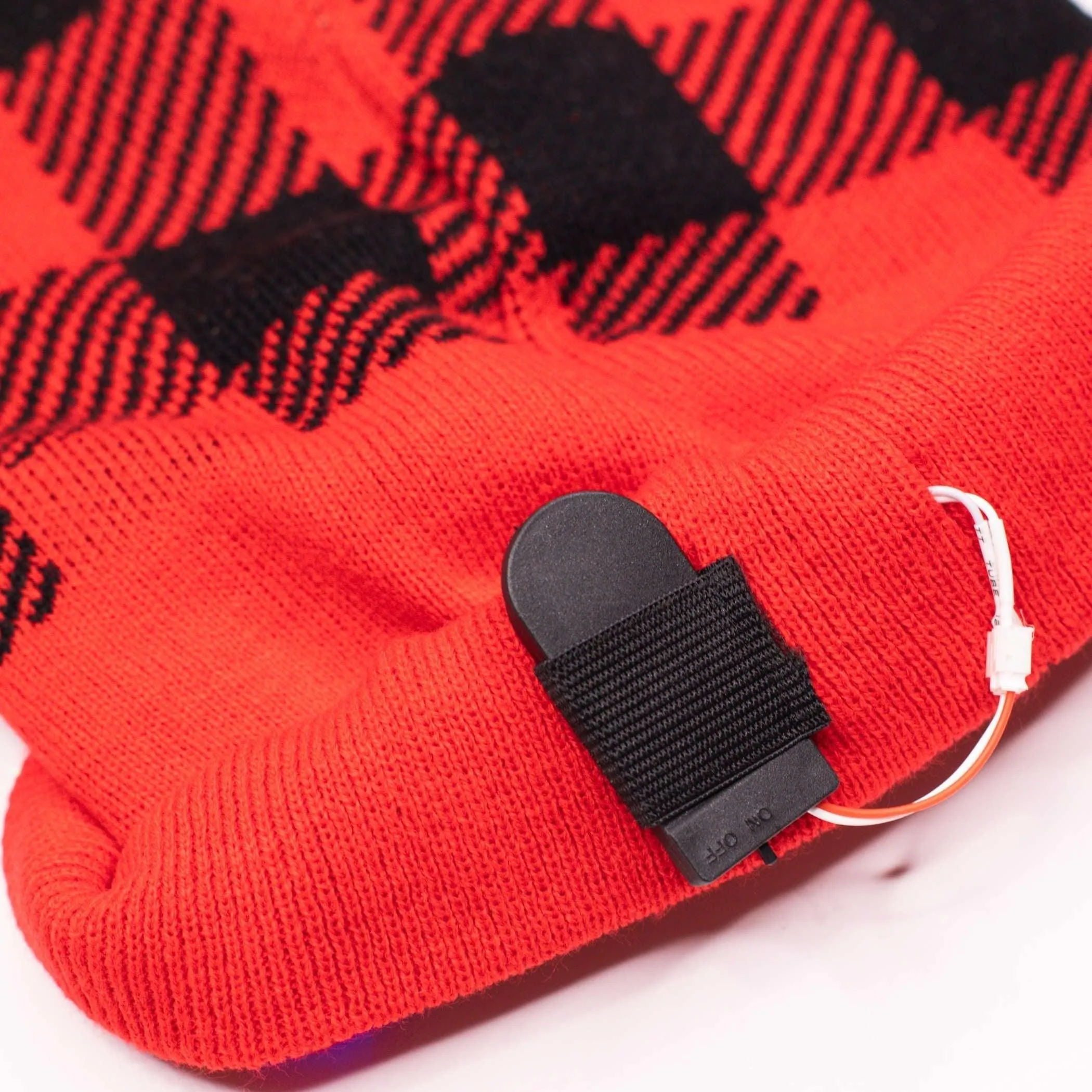 Portland Trail Blazers Retro Plaid Light Up Knit Beanie
