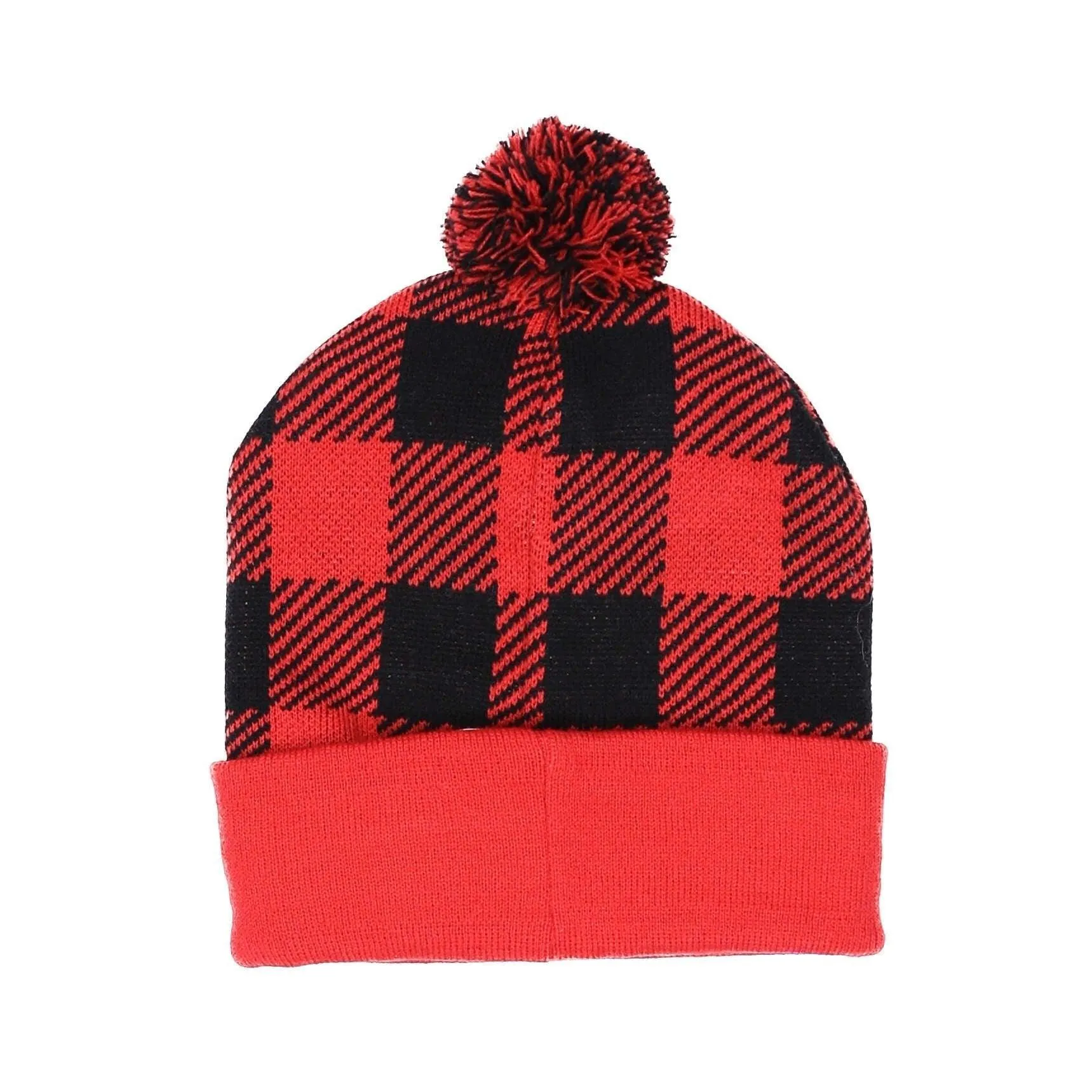 Portland Trail Blazers Retro Plaid Light Up Knit Beanie