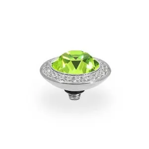 Qudo Tondo Deluxe 13mm Silver Topper - Citrus Green
