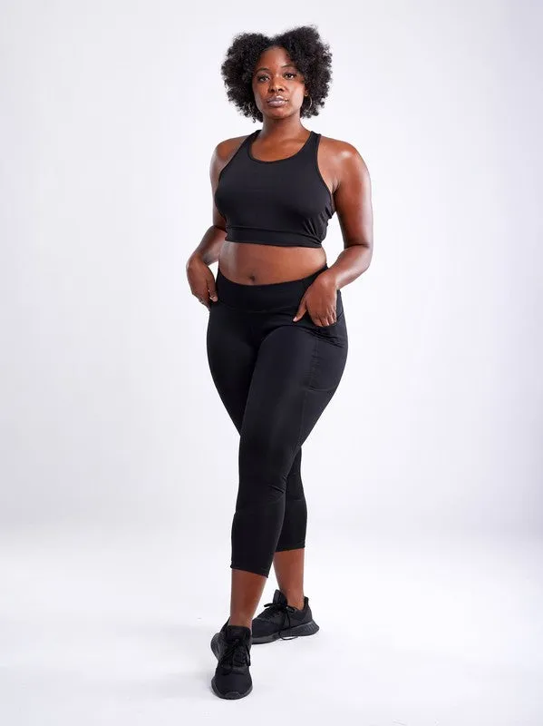 Racerback Lightweight Crop Tank Top