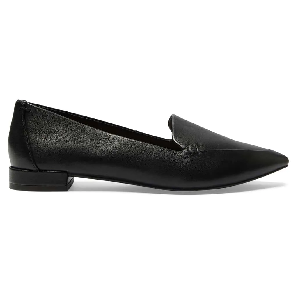 Raven Loafer in Black Leather