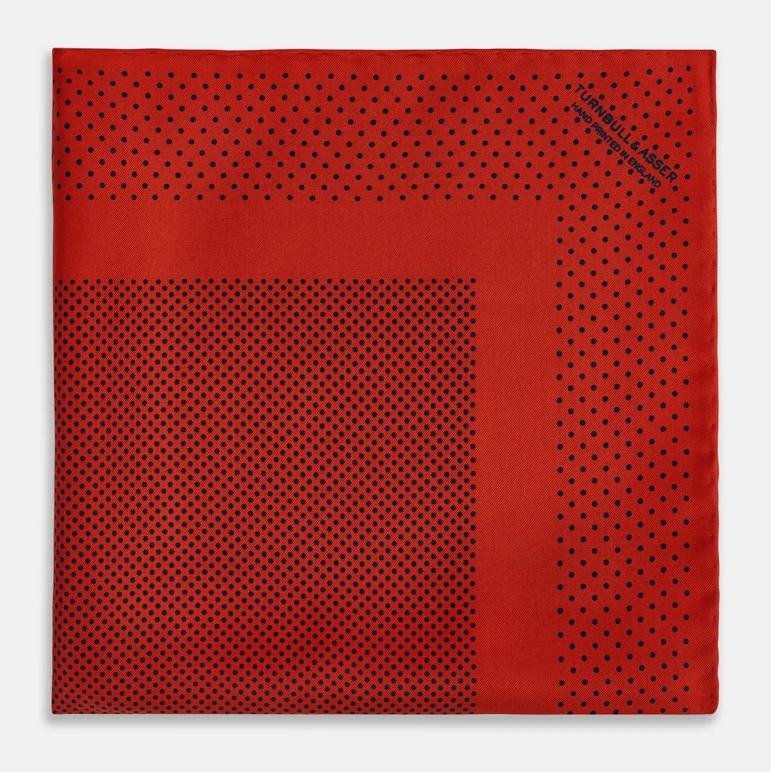 Red Dot Silk Pocket Square
