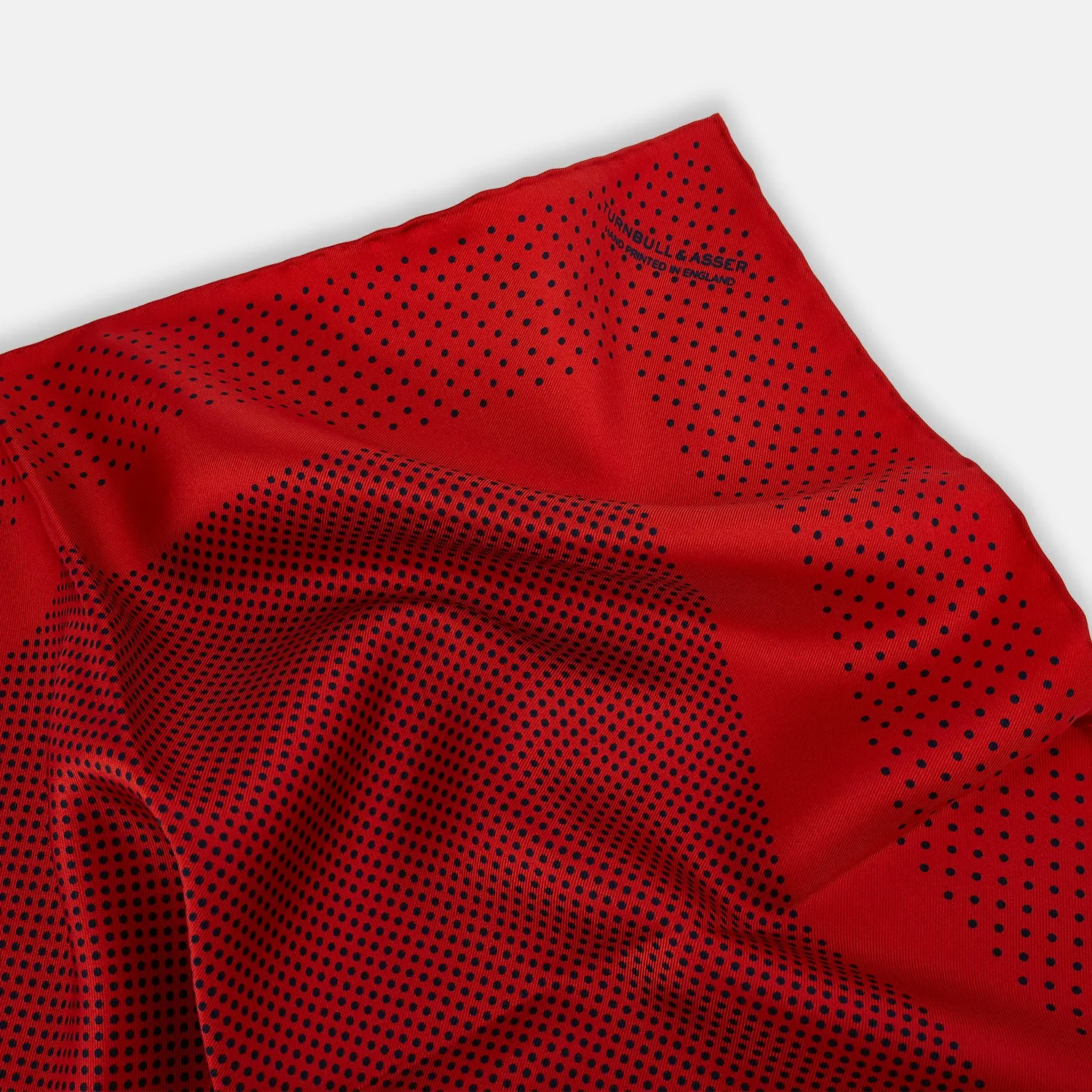 Red Dot Silk Pocket Square