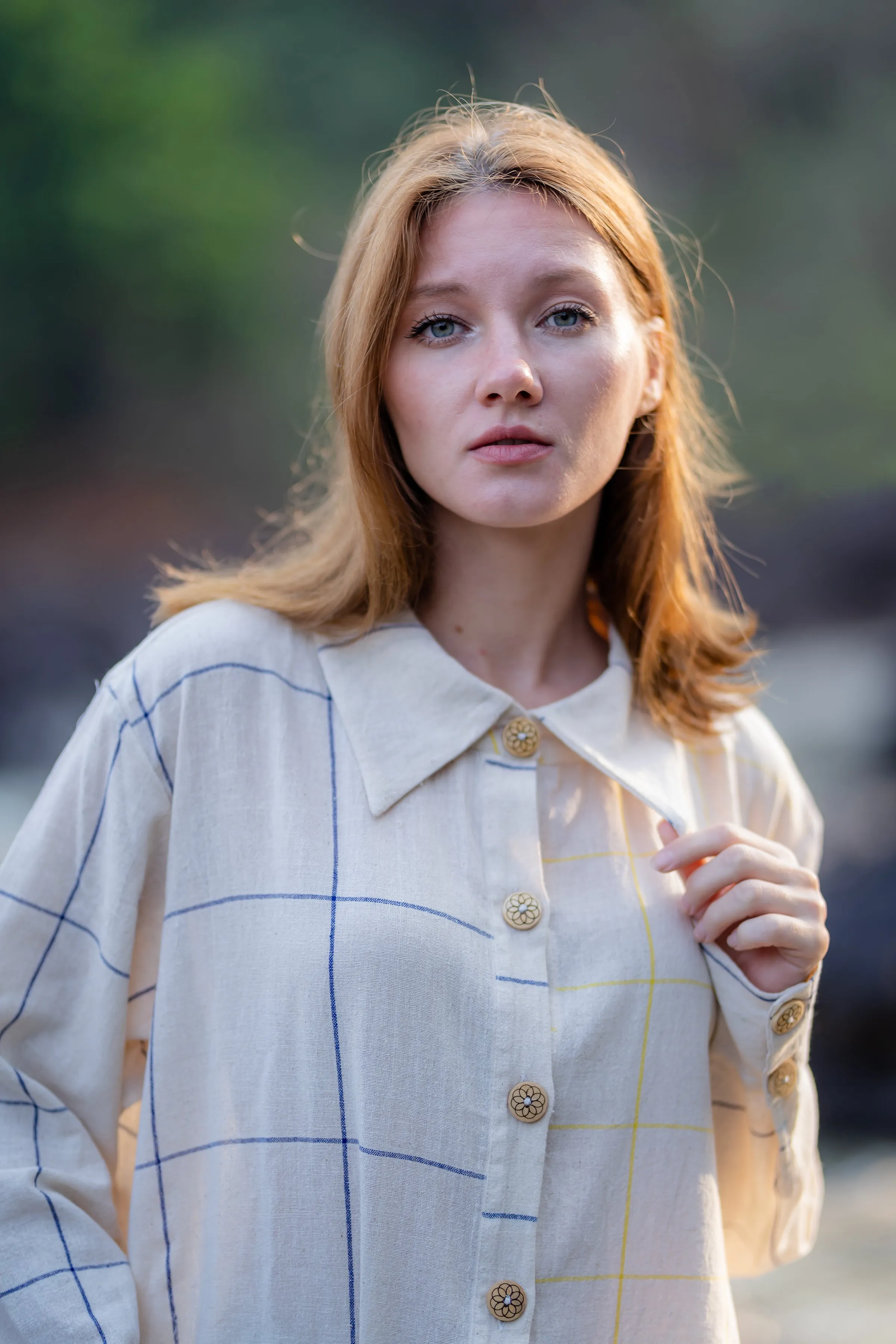 Relaxed Fit Checks Shirt Dress