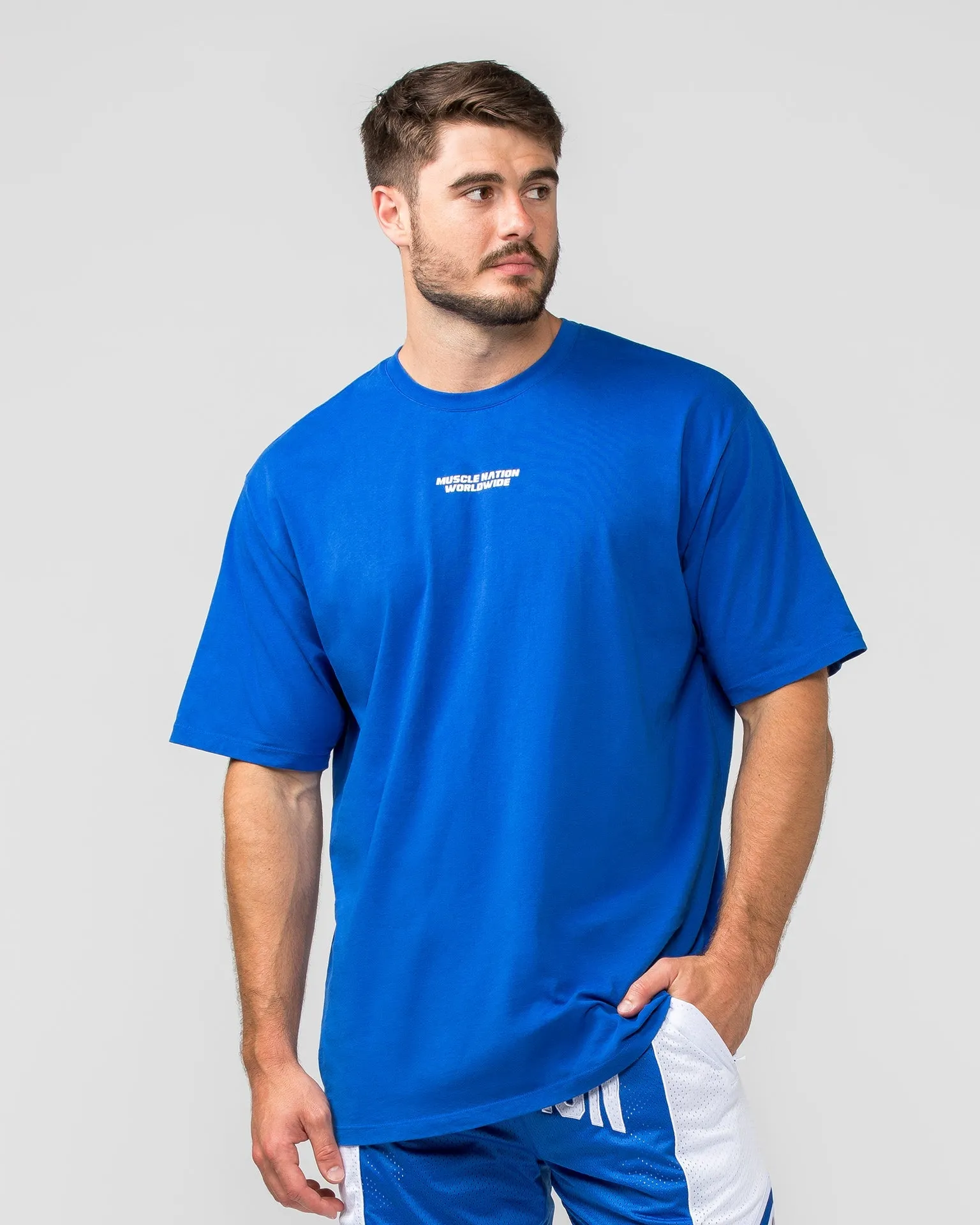 Represent Oversized Tee - Bondi Blue