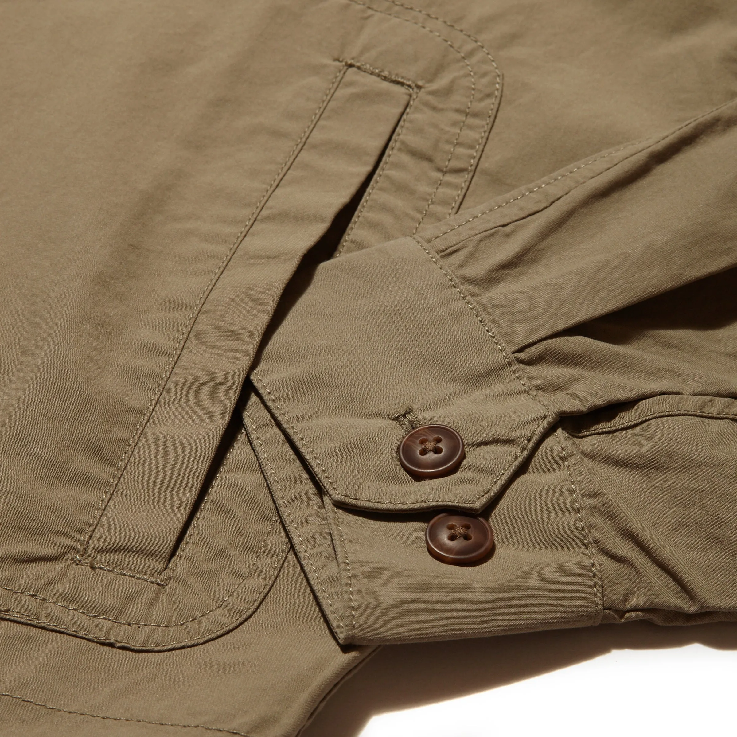 Retro Lightweight Shell Windbreaker - Cement