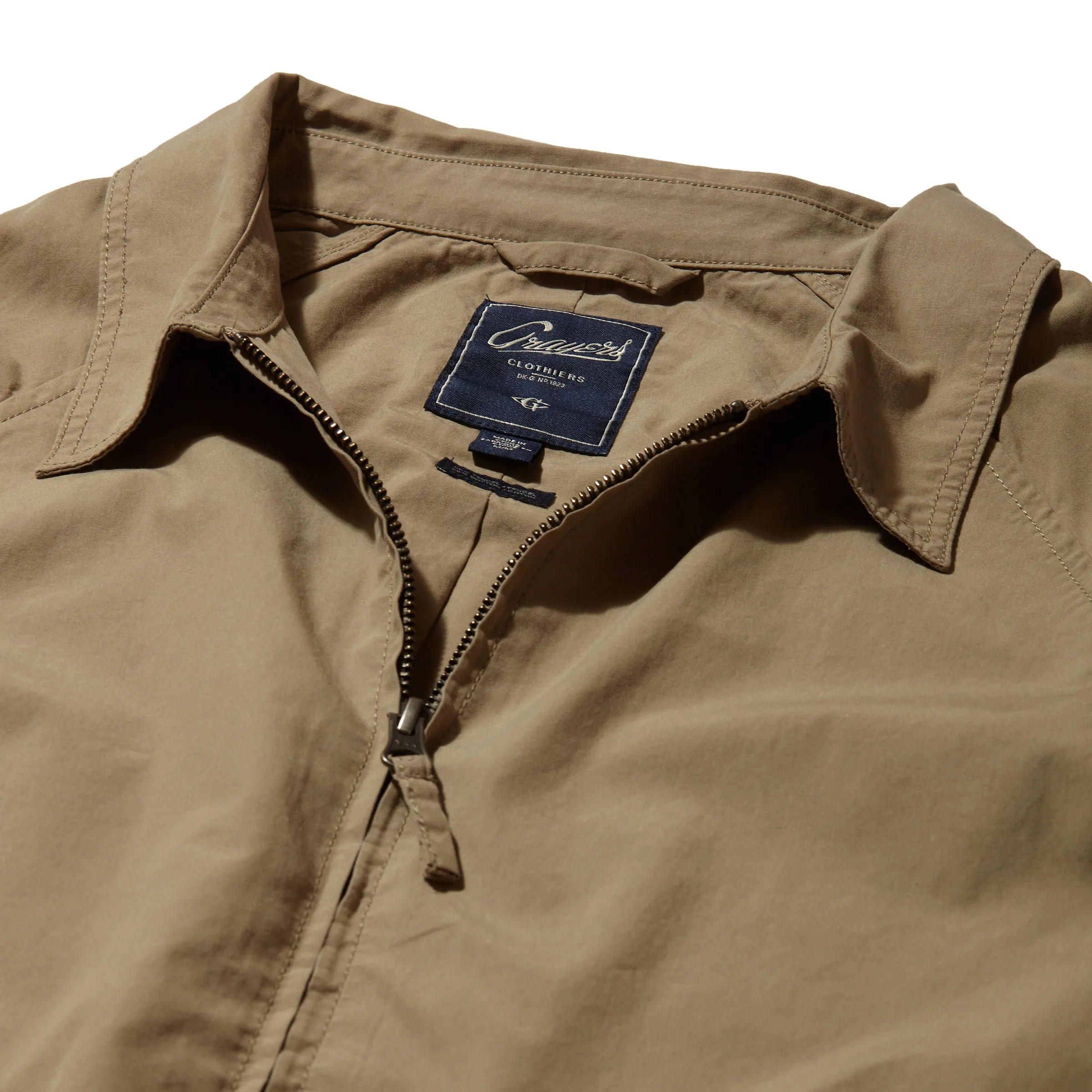 Retro Lightweight Shell Windbreaker - Cement