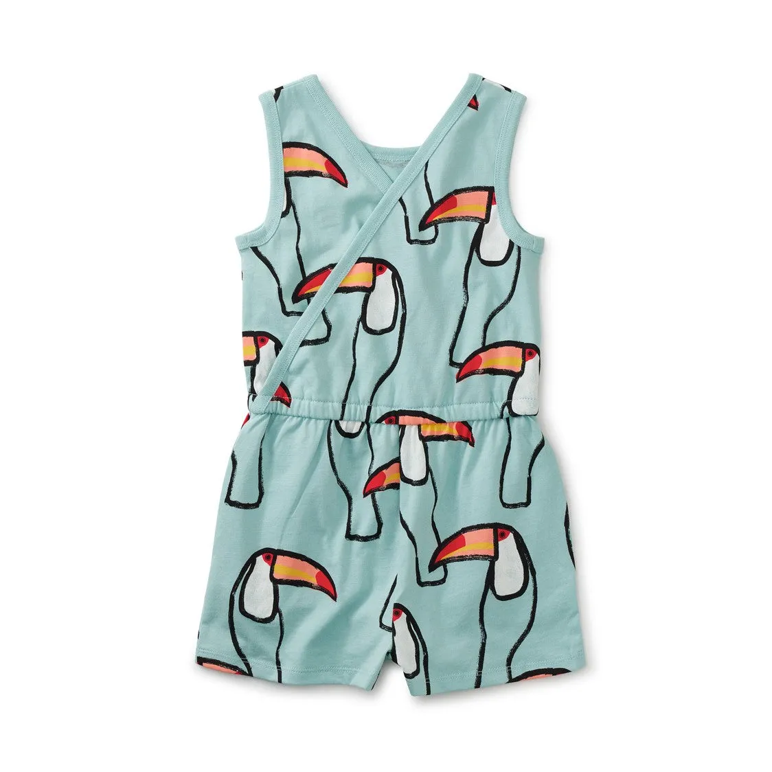 Rev Wrap Romper: Toucans in Mint