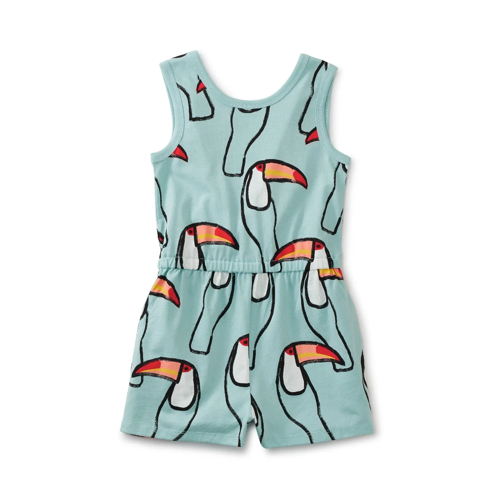 Rev Wrap Romper: Toucans in Mint