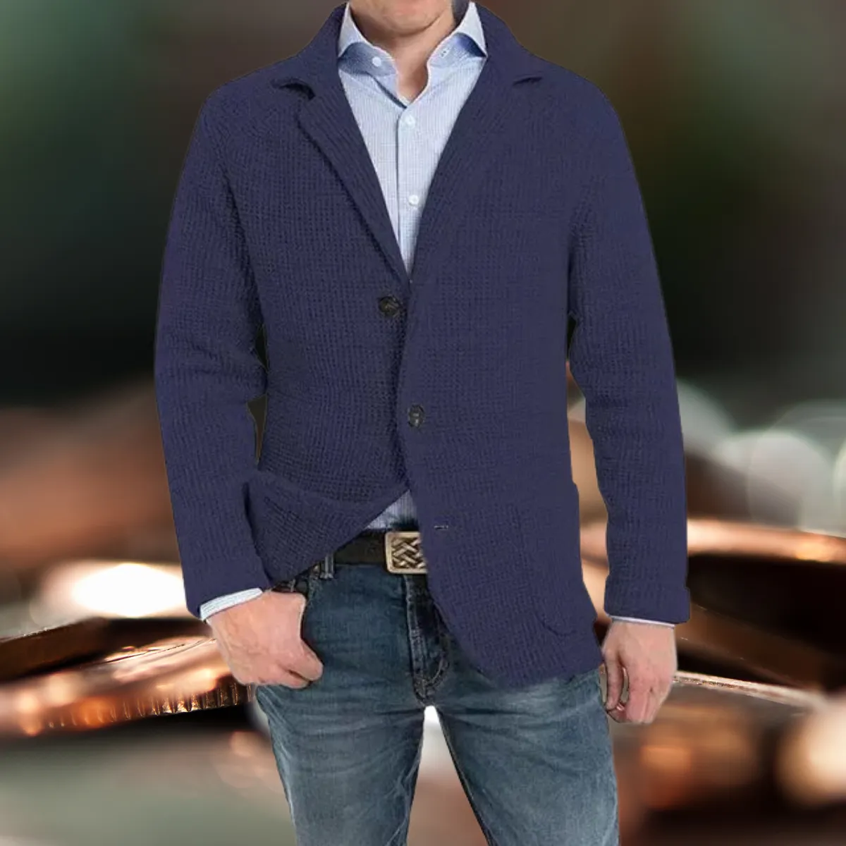 Rodmann - Blazer met lange mouwen en omgeslagen kraag Jas met lange mouwen