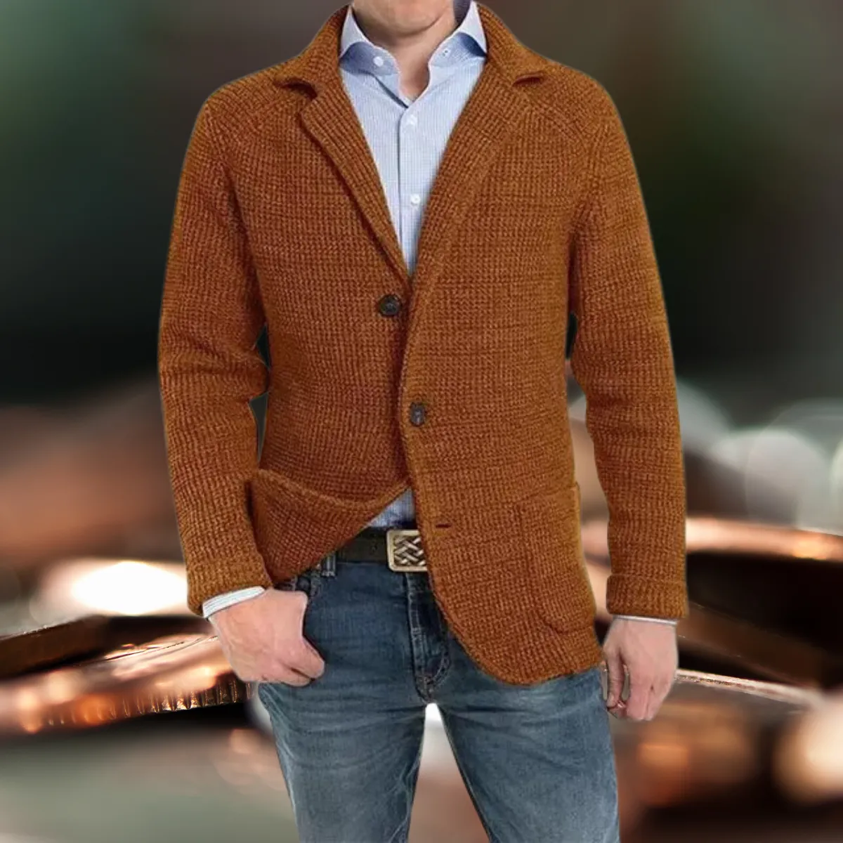 Rodmann - Blazer met lange mouwen en omgeslagen kraag Jas met lange mouwen