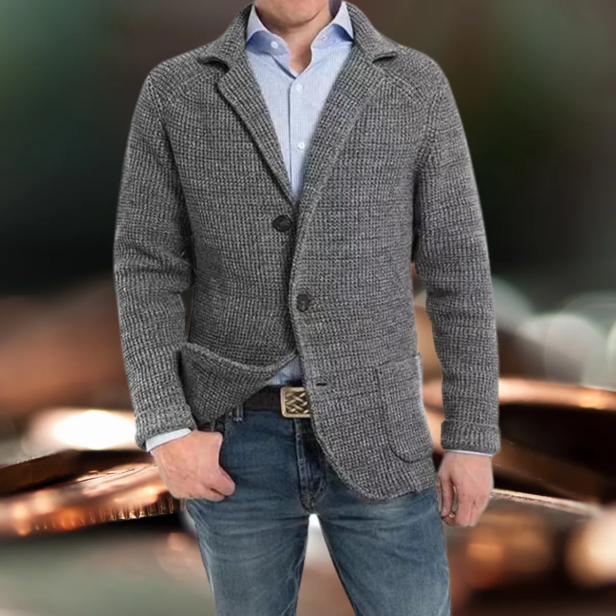 Rodmann - Blazer met lange mouwen en omgeslagen kraag Jas met lange mouwen