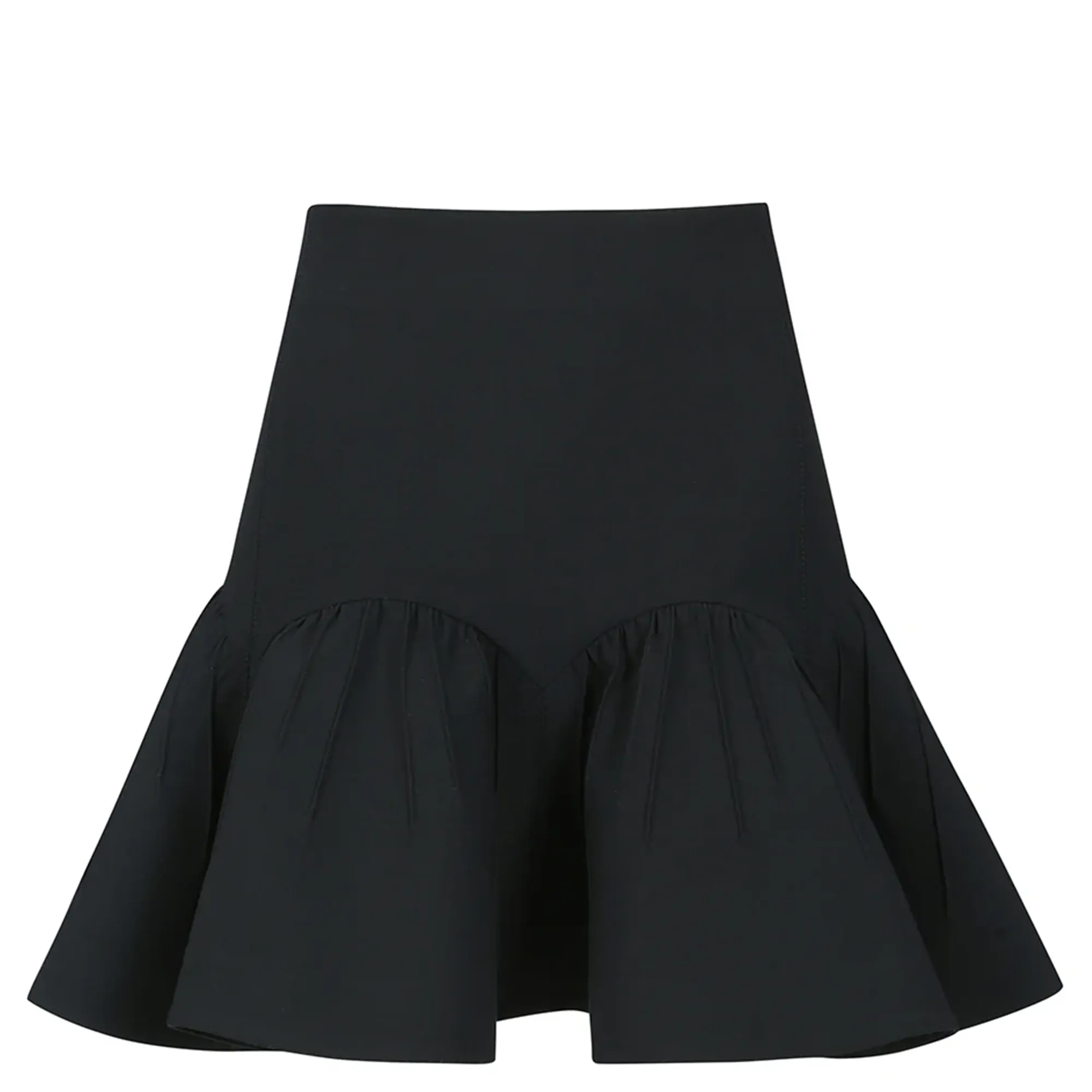 Round Detail Mini Skirt