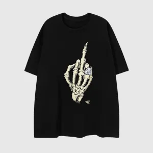 Skeleton Graphic Print T-shirt