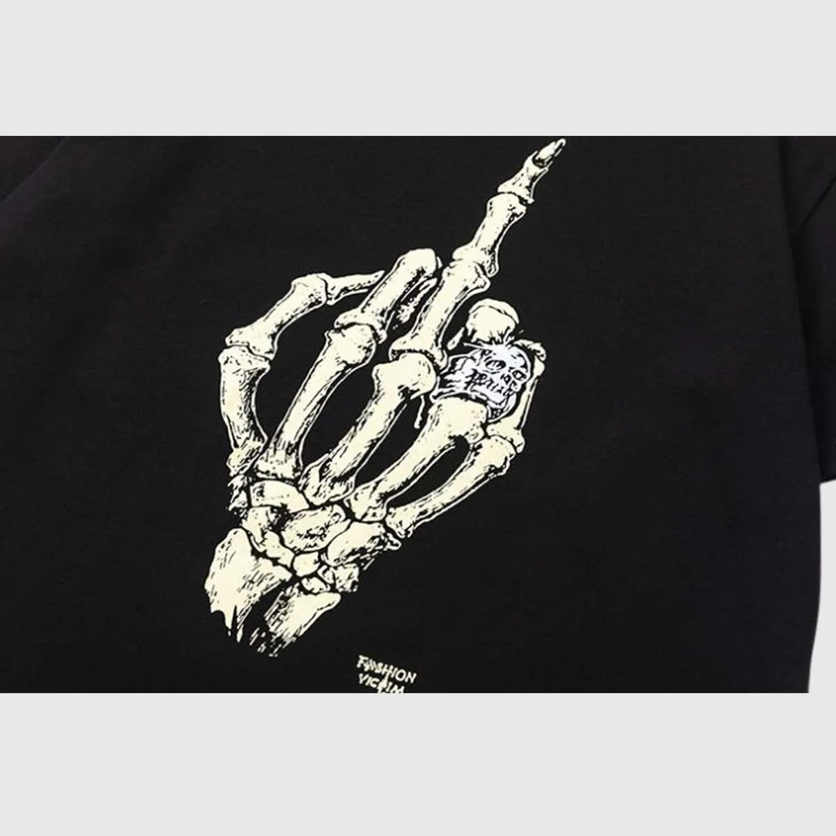 Skeleton Graphic Print T-shirt