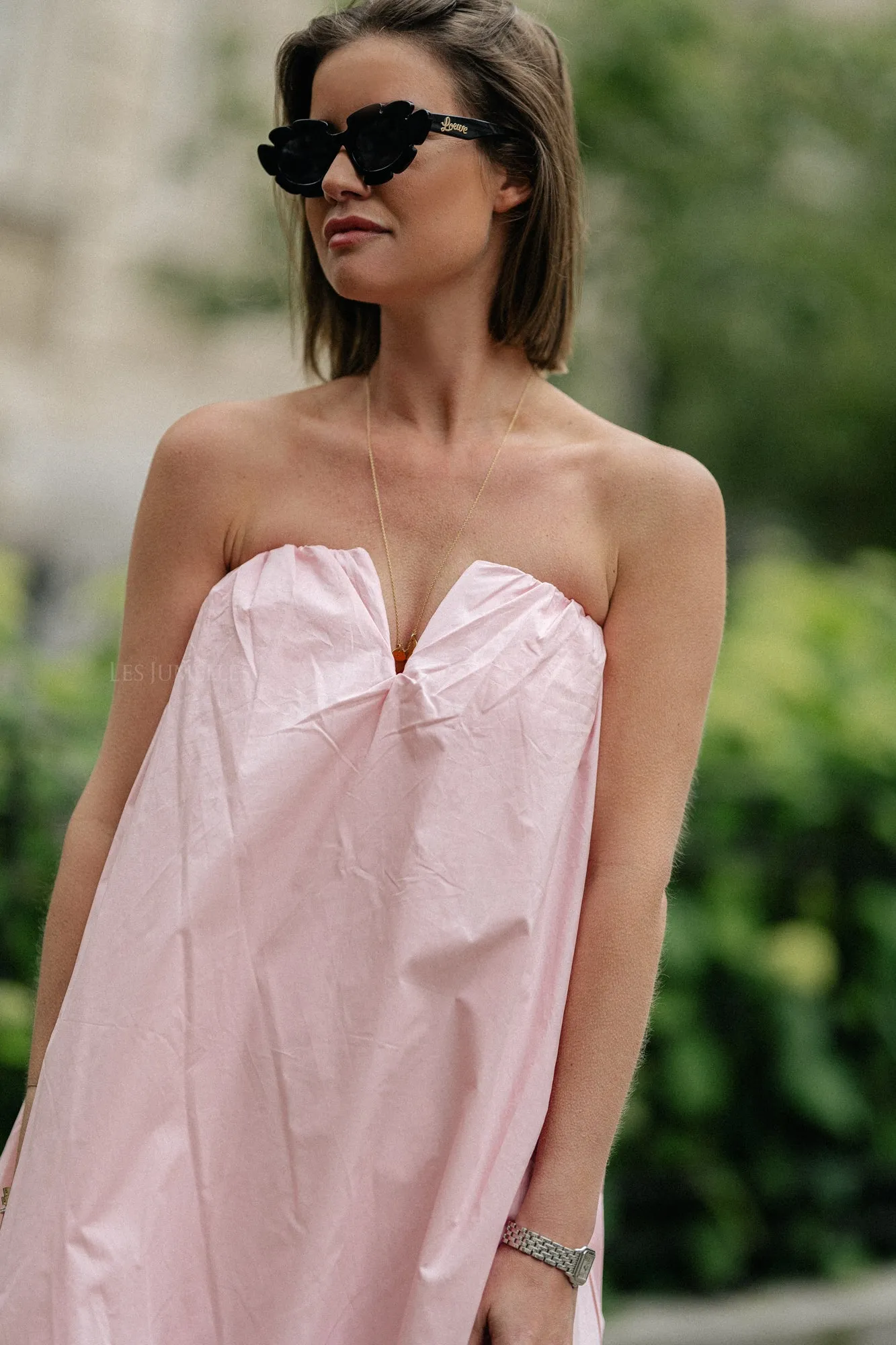 Solange bandeau dress pink