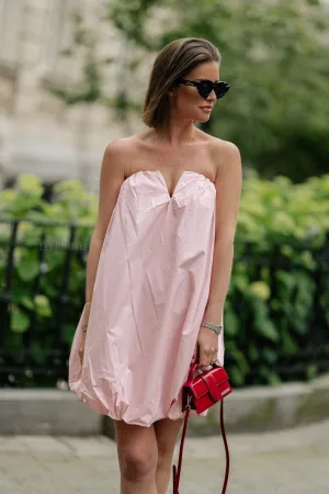 Solange bandeau dress pink