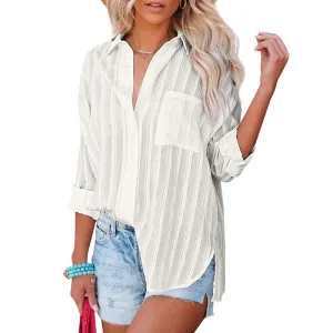 Solid Color Wholesale Blouses Women Top Casual Trendy Outfits