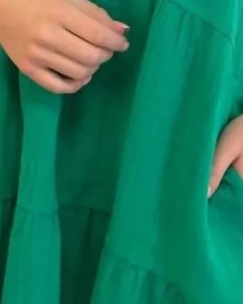 Tiered Mini Dress In Kelly Green | Kelly Green