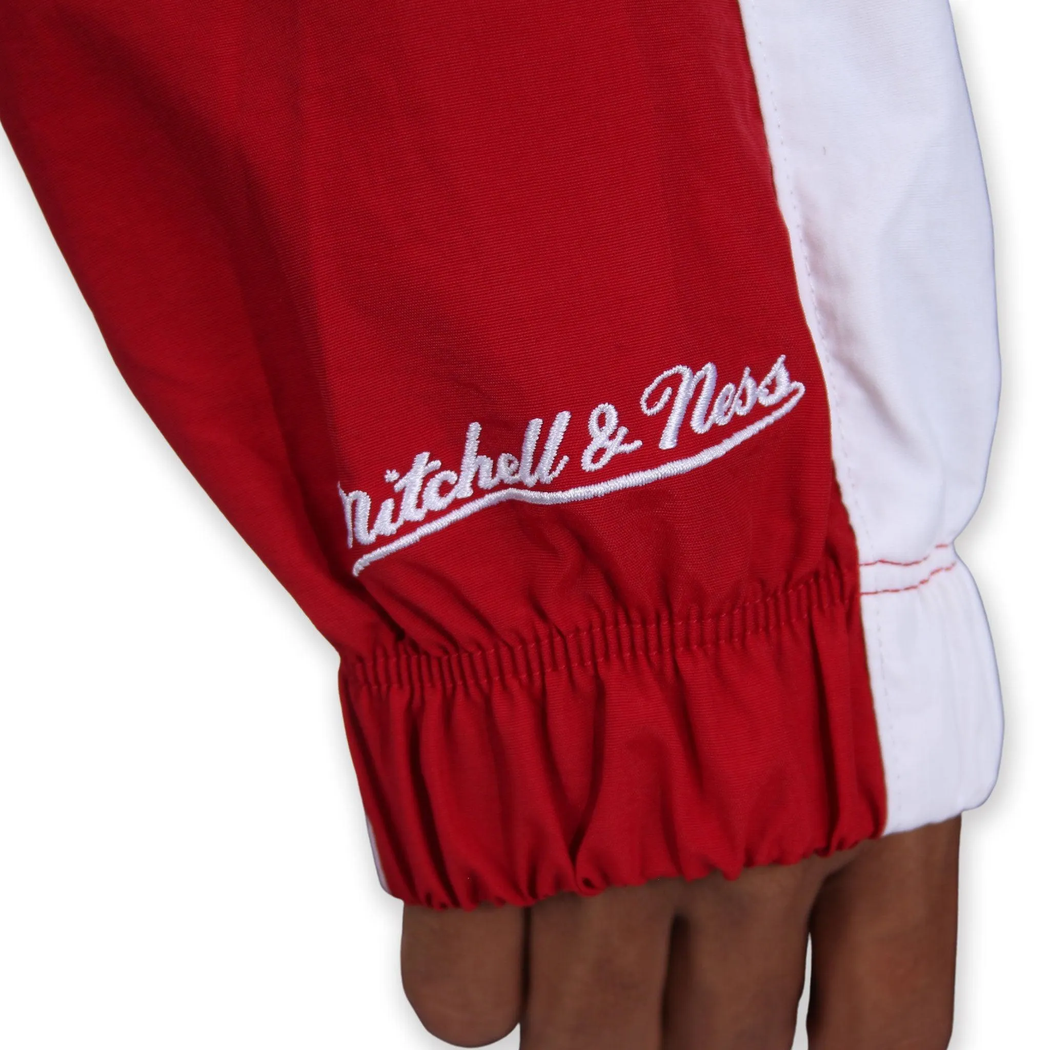 Trail Blazers Mitchell & Ness Anorak Partial Zip Jacket