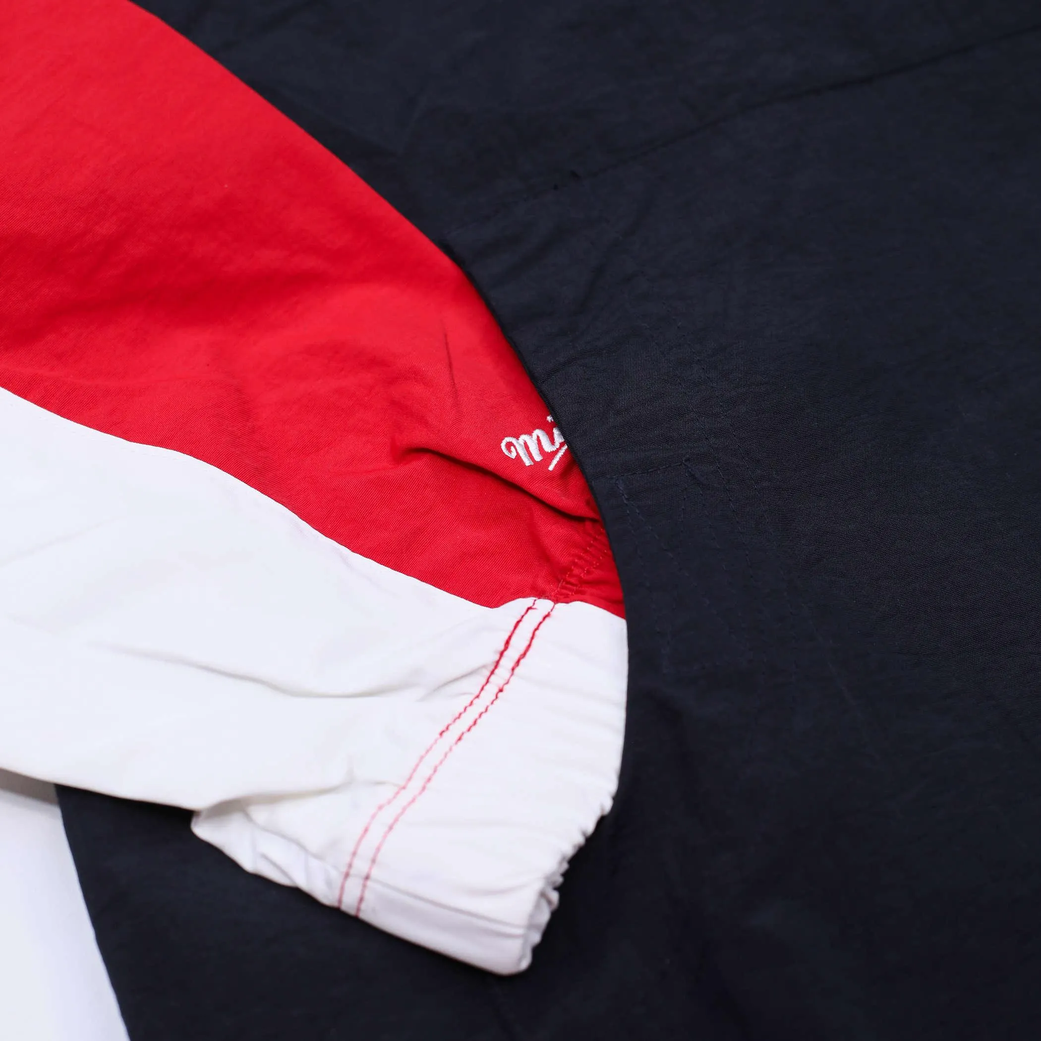 Trail Blazers Mitchell & Ness Anorak Partial Zip Jacket