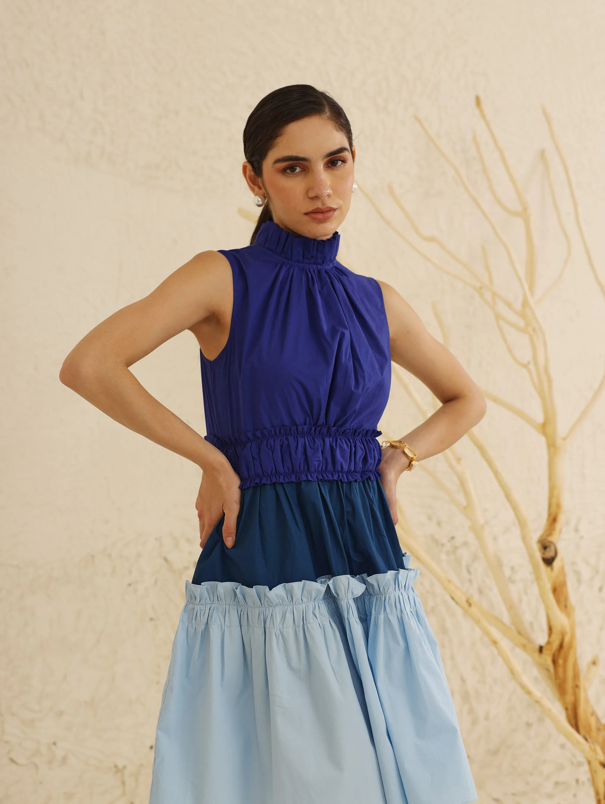 Tulip Dress (Blue)