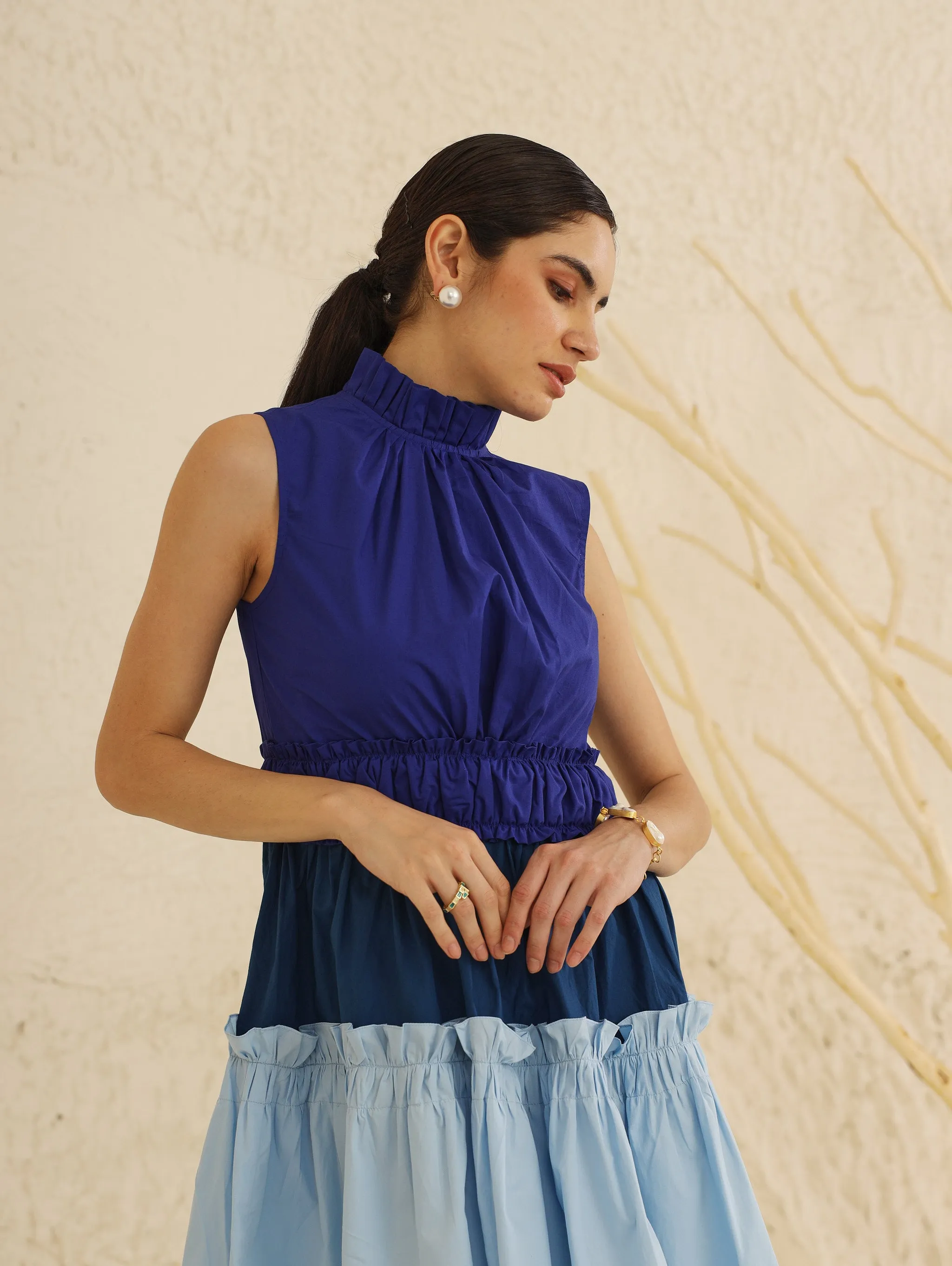 Tulip Dress (Blue)