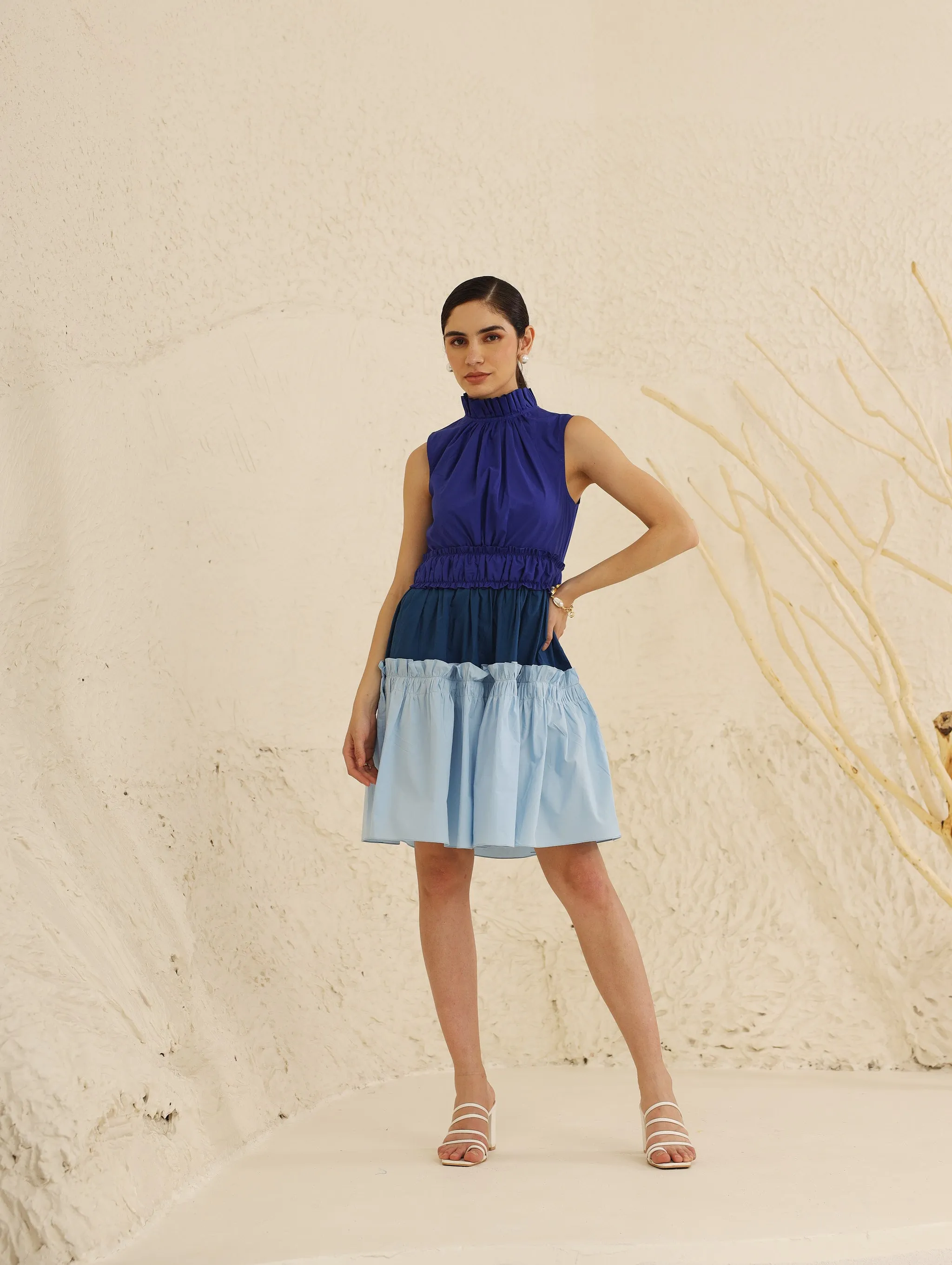 Tulip Dress (Blue)