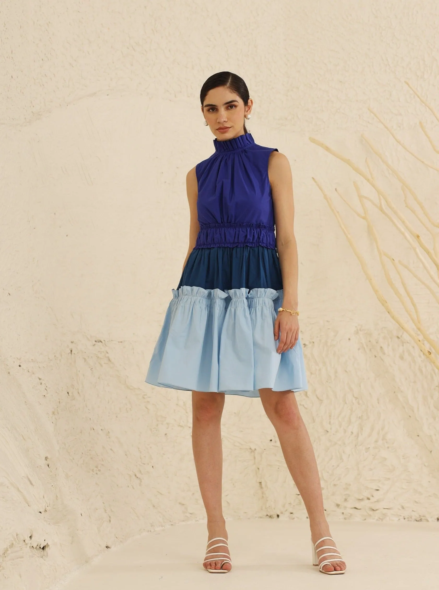 Tulip Dress (Blue)