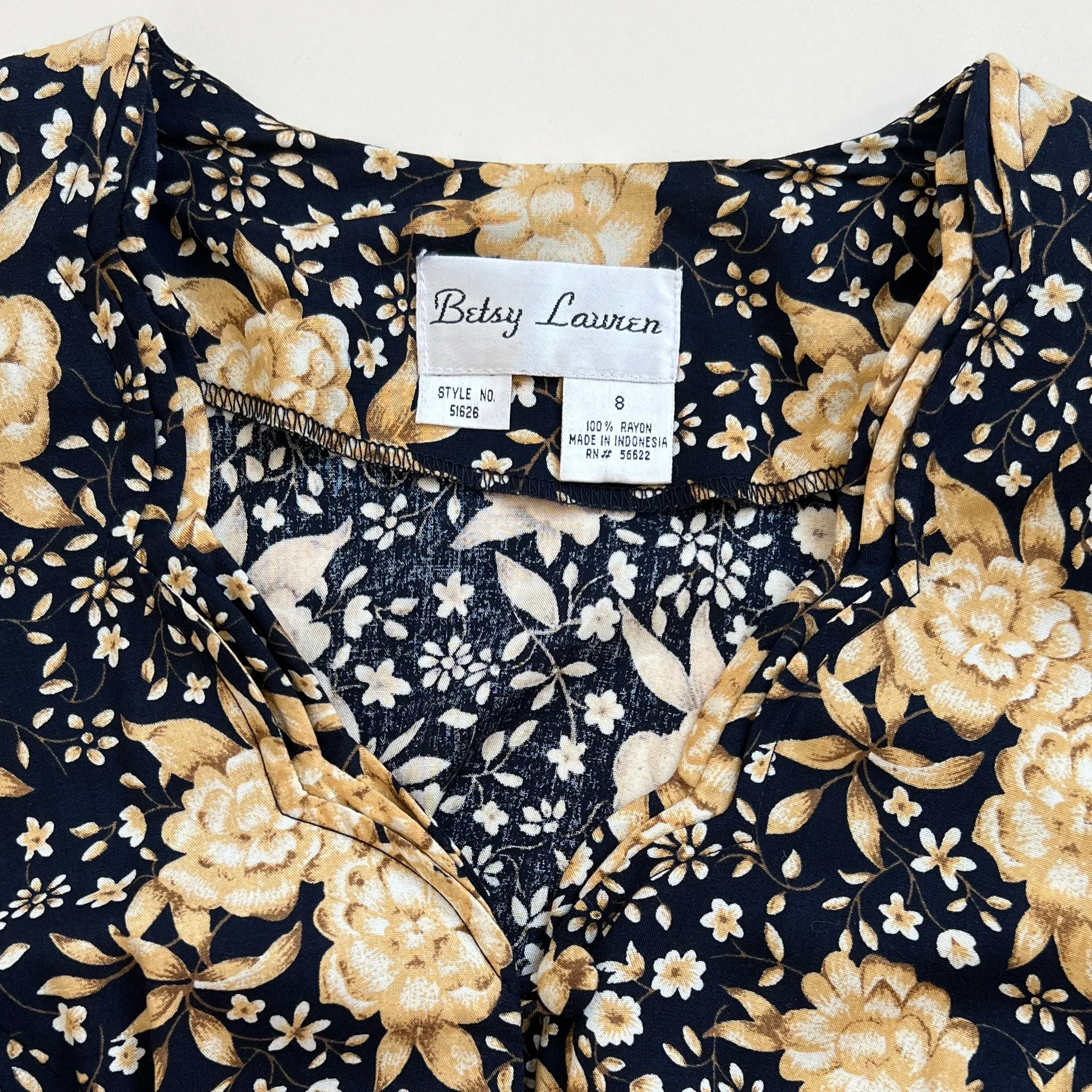 Vintage floral maxi dress