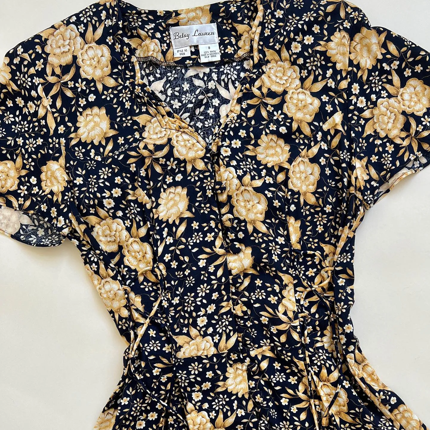 Vintage floral maxi dress