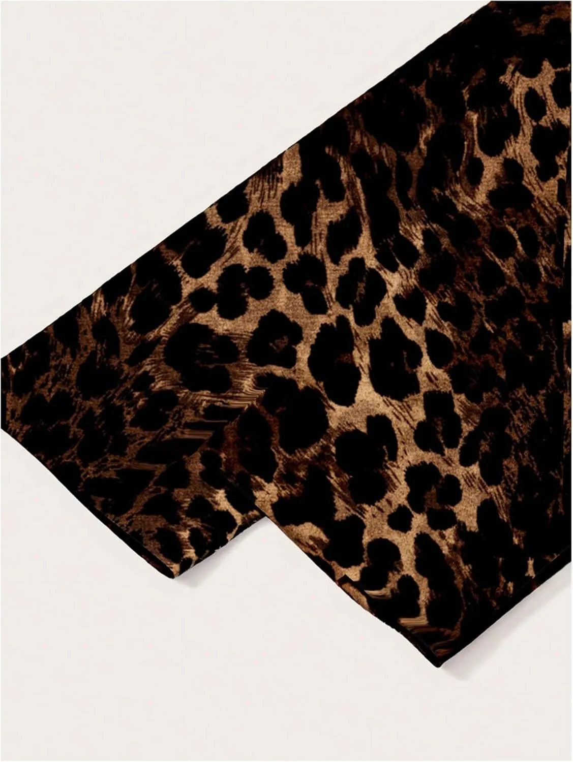 Women's Plus Size Leopard Graphic Tees Cold Shoulder Long Sleeve Vintage Y2K Tops Funny T Shirt