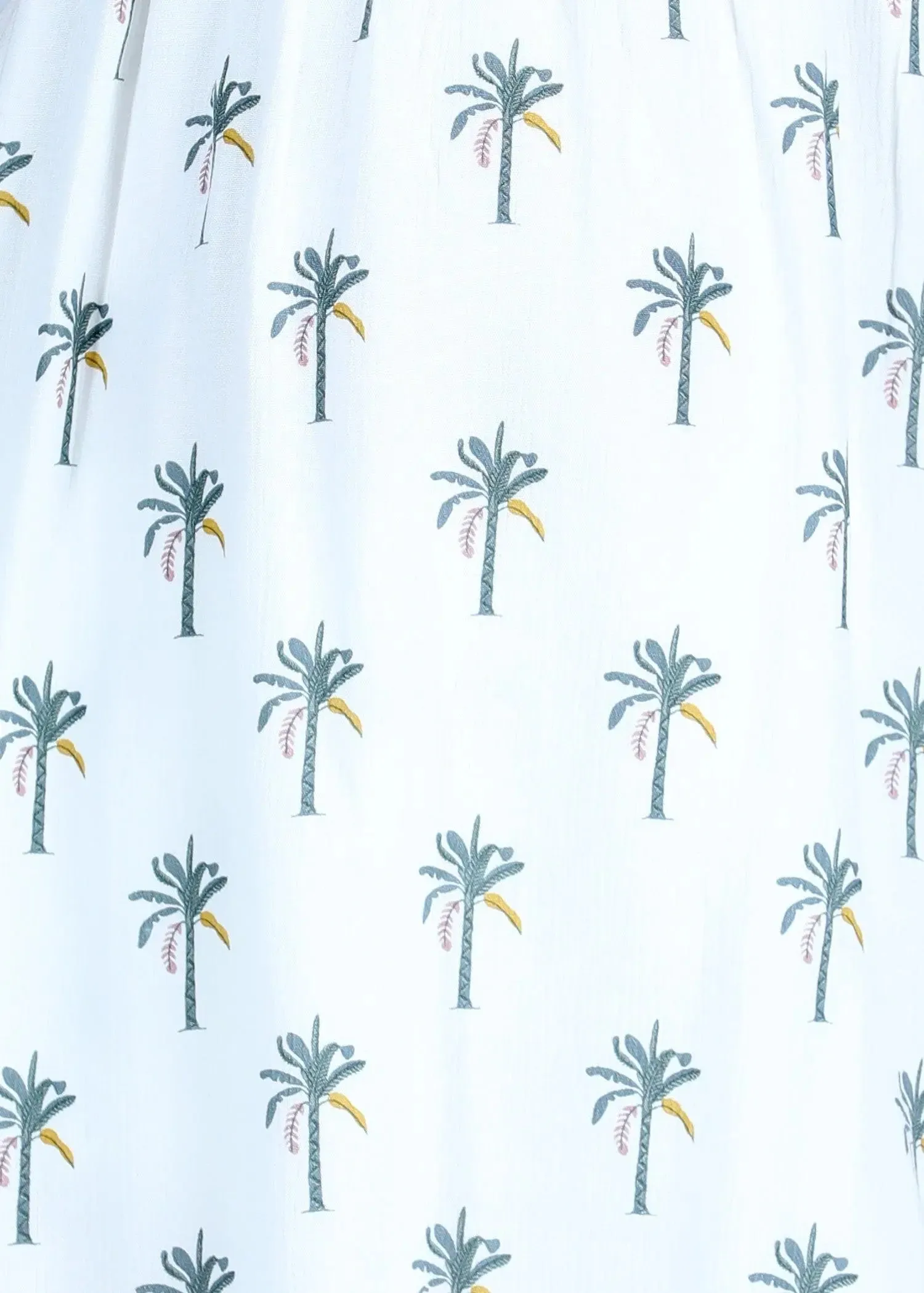 Ziva Palm White Dress Girl (6 months-9yrs)